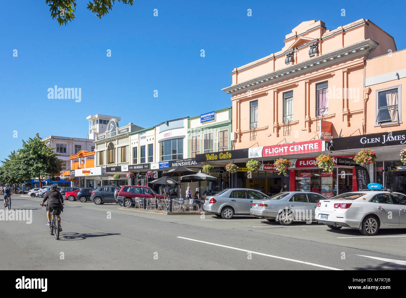 Trafalgar Street, Nelson, Nelson Region, New Zealand Stock Photo