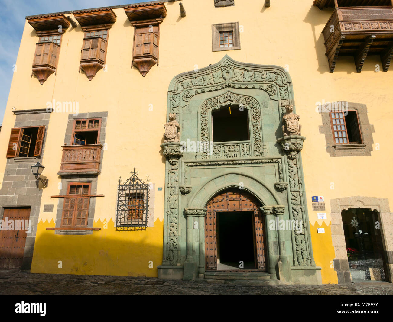 Casa de Colon (Christopher Columbus' House) Vegueta, Las Palmas de Gran Canaria, Canary Islands, Spain. Stock Photo