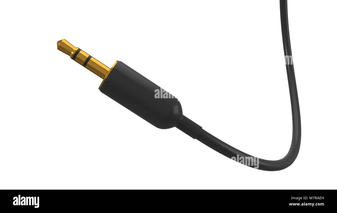 simple audio jack. 3d illustration Stock Photo Alamy
