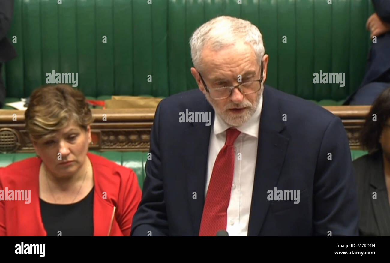 Labour Leader Jeremy Corbyn Speaking In The House Of Commons Hi-res ...