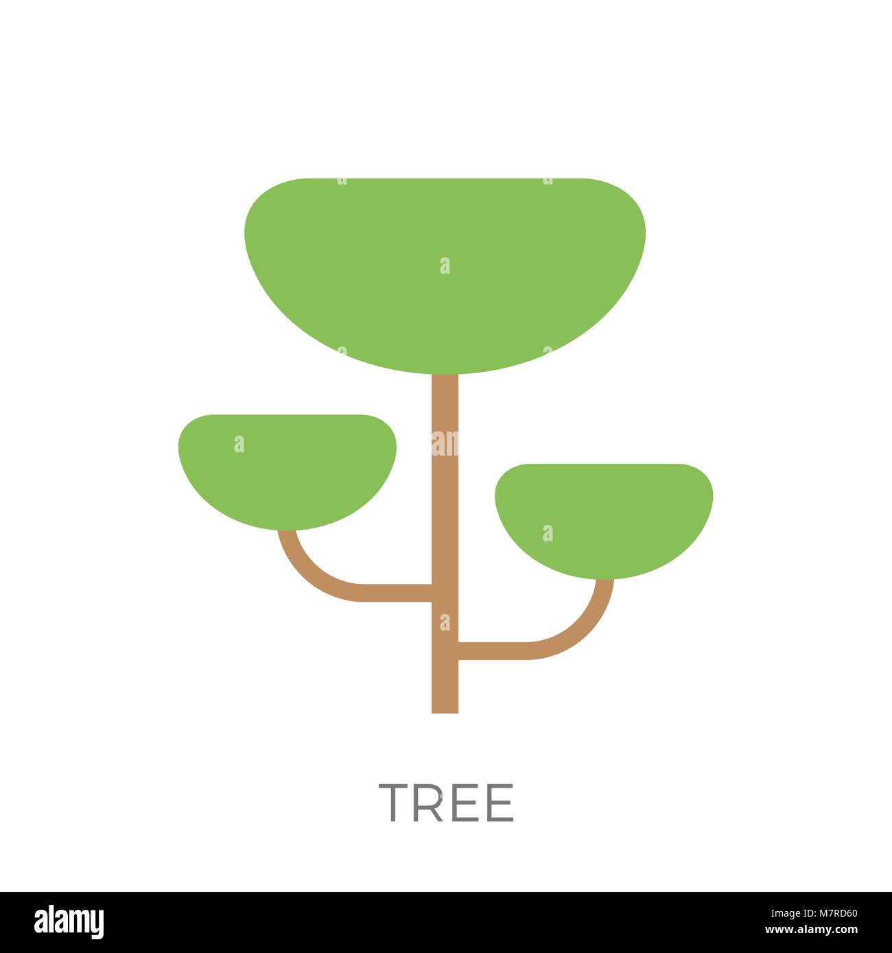 Flat tree icon Stock Vector Image & Art - Alamy
