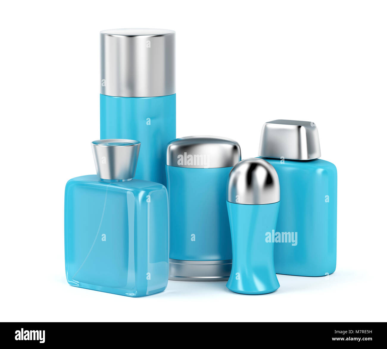 Set of men's cosmetic products (perfume, body spray, antiperspirant