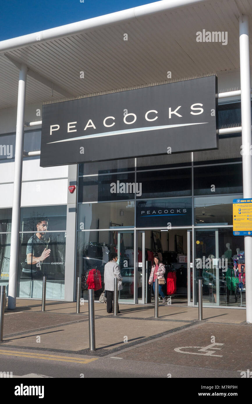 Peacocks, Solent Retail Park, Havant, Hampshire, UK Stock Photo