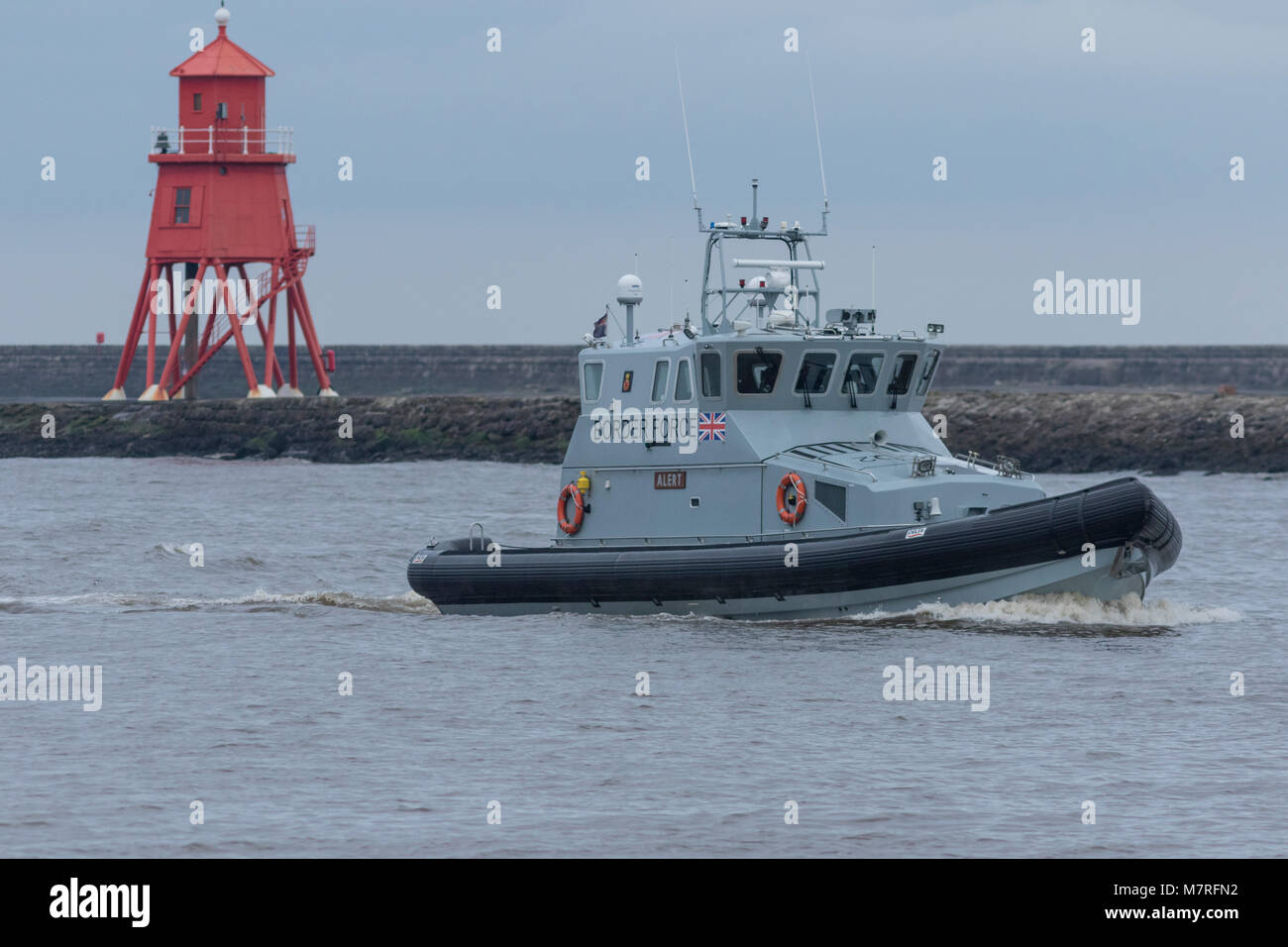 Border patrol vessel Alert Stock Photo