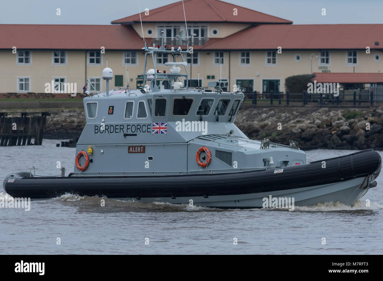 Border patrol vessel Alert Stock Photo