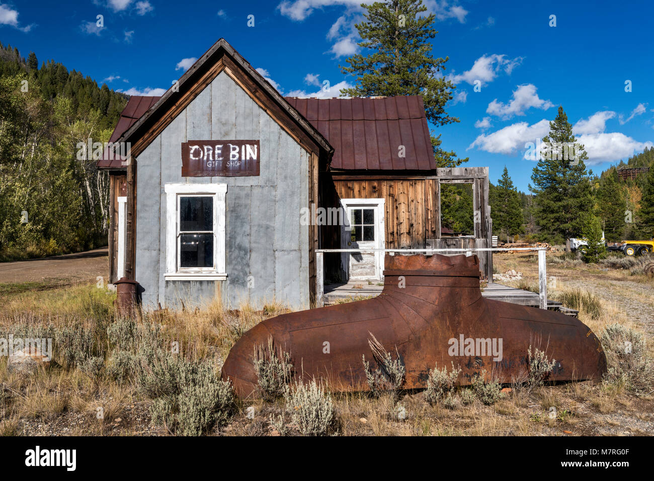House at Custer City ghost town, Yankee Fork of the Salmon River
