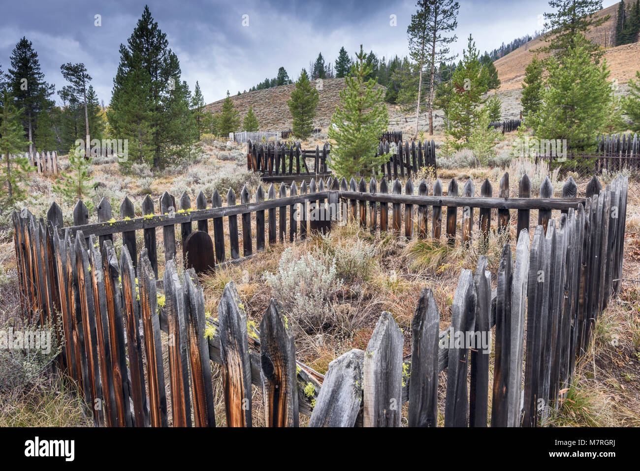 Bonanza Cemetery, Bonanza City ghost town, Yankee Fork of the Salmon