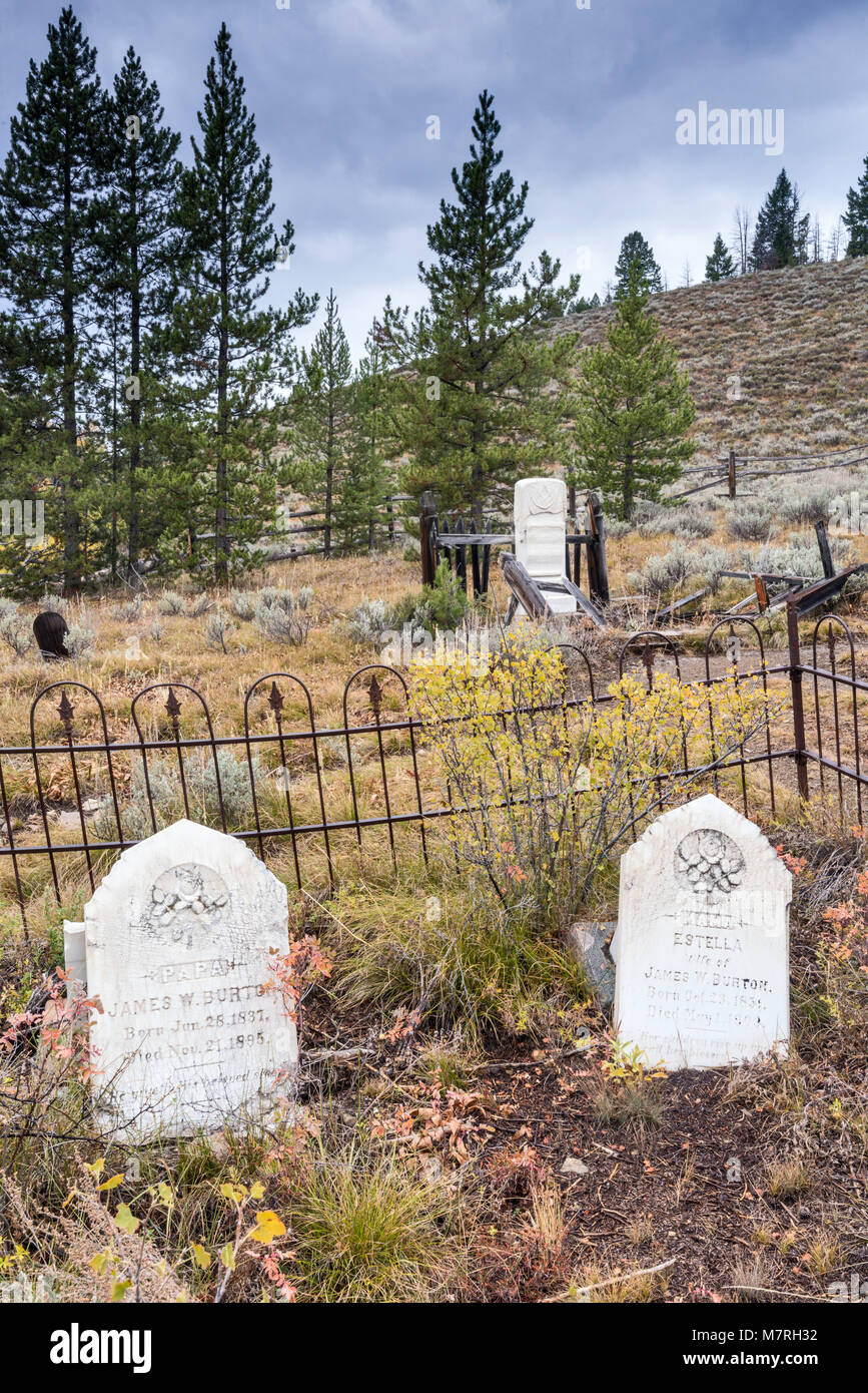 Bonanza Cemetery, Bonanza City ghost town, Yankee Fork of the Salmon