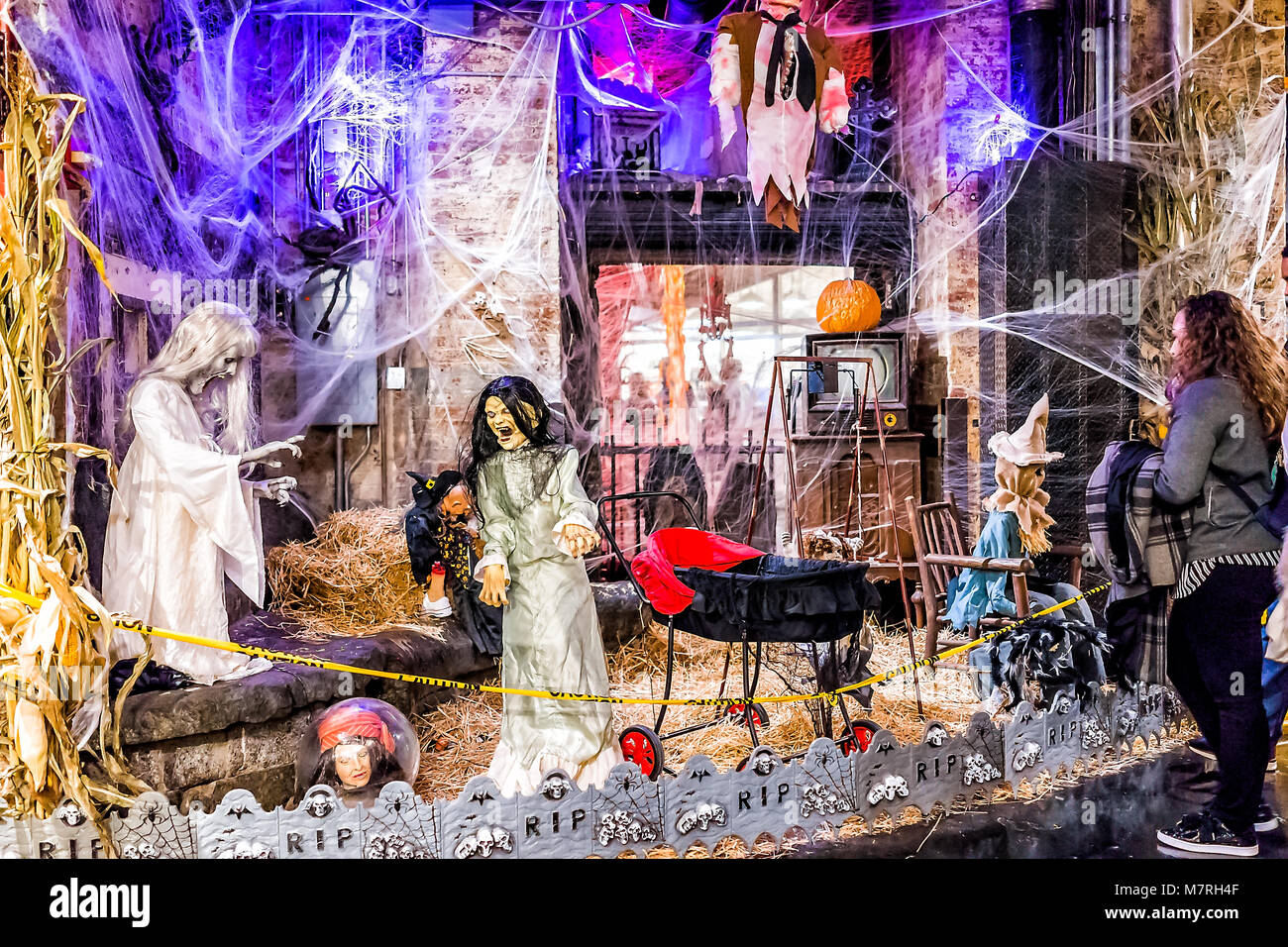 New York City, USA October 30, 2017 Market food shop interior inside