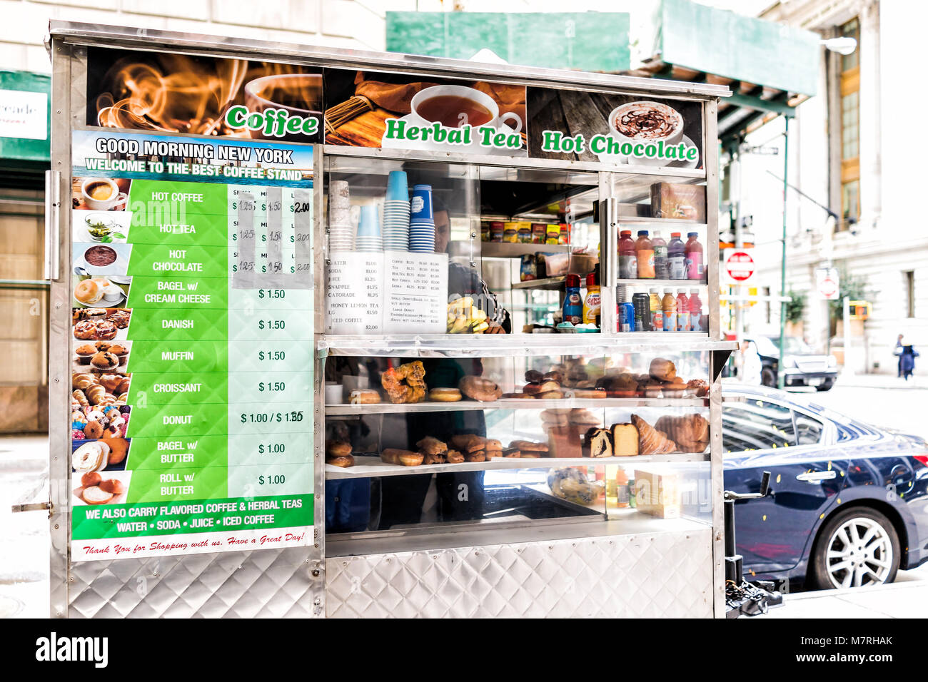 New York City, USA October 30, 2017 Breakfast sweet dessert donut