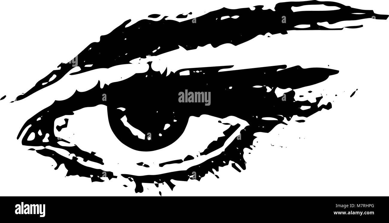 Illustration of the eye on white background Stock Vector Image & Art ...