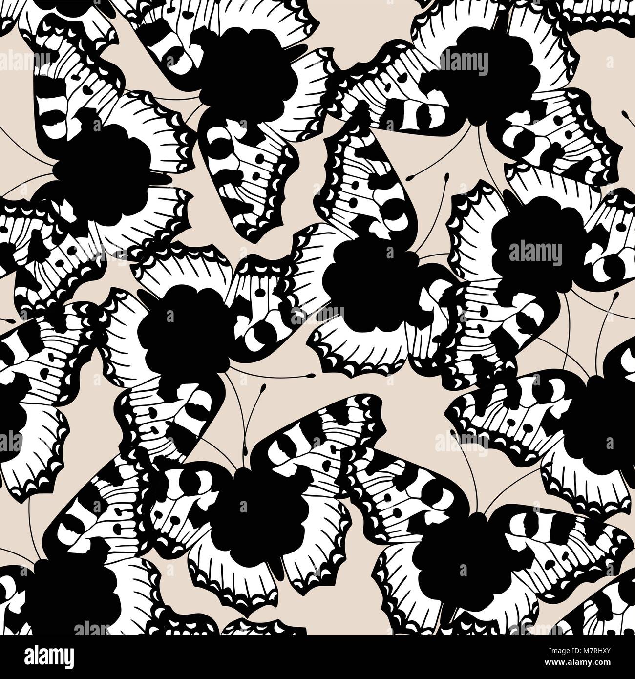 Seamless pattern made from butterflies Stock Vector Image & Art - Alamy