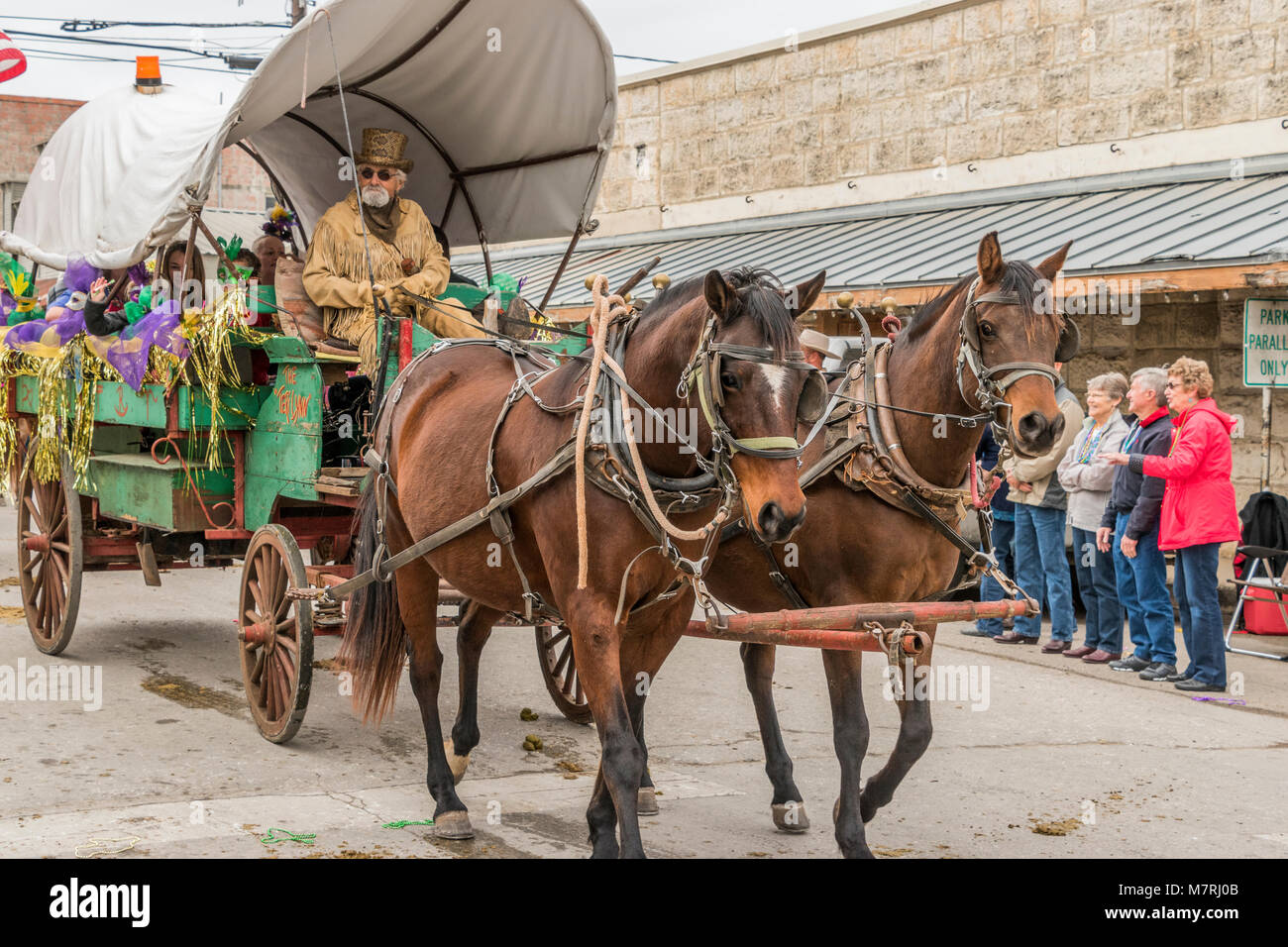 Scenes from the 14th Annual Cowboy Mardi Gras in Bandera, Texas
