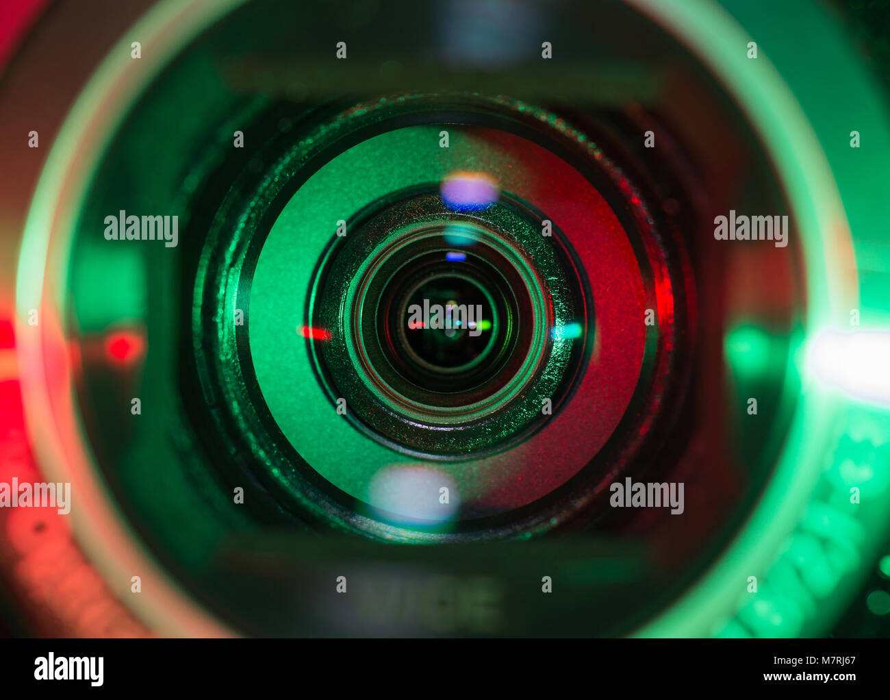 Video camera lens Stock Photo Alamy