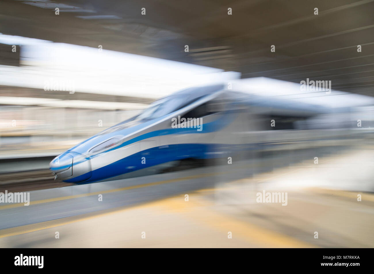 Pendolino high speed train in Gdansk, Poland. March 11th 2018 © Wojciech Strozyk / Alamy Stock Photo Stock Photo