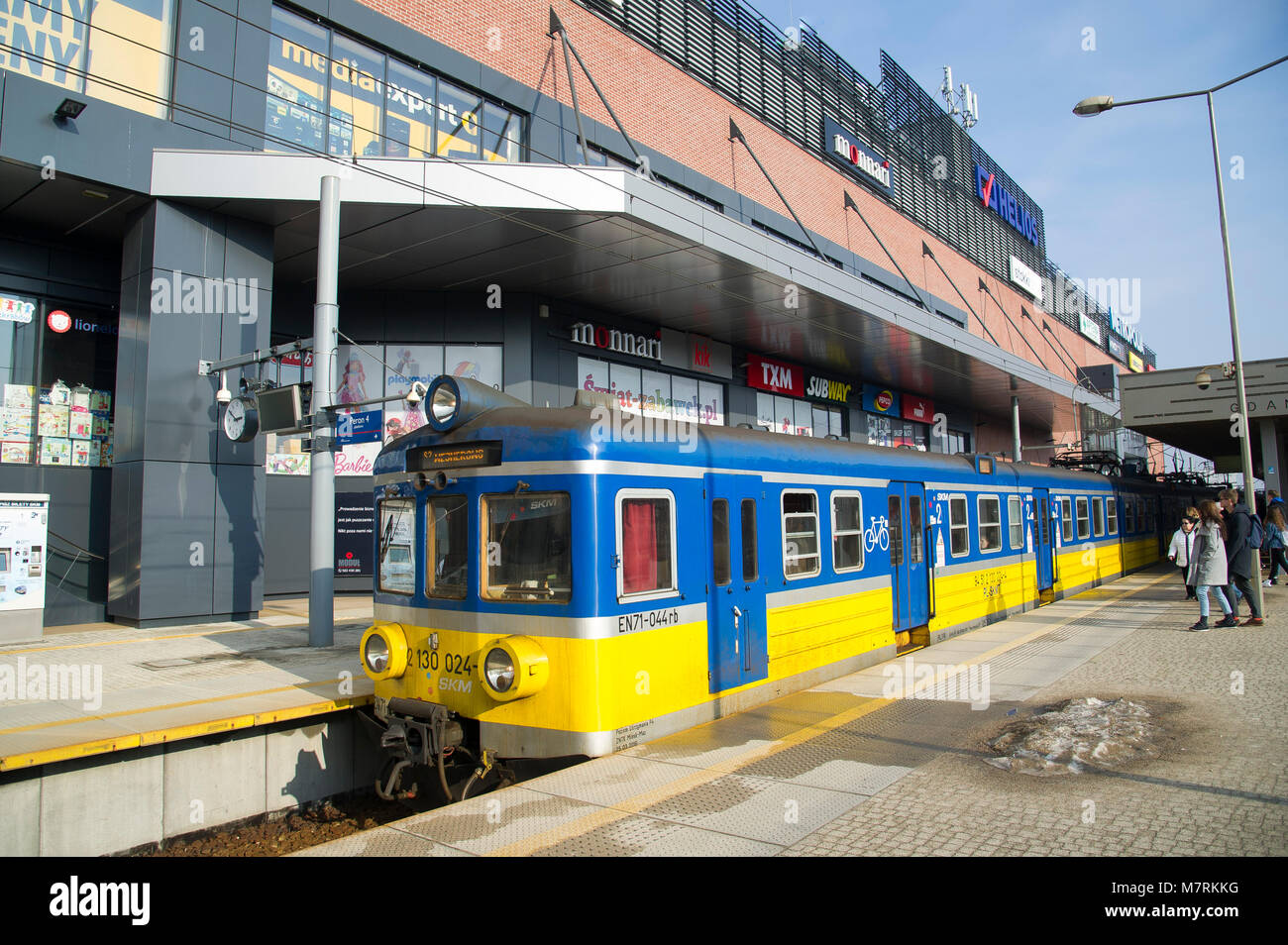 Galeria Metropolia shopping mall, turned into a station to avoid a law  restriction for Sunday shopping in Poland, in the beginning of a ban trade  for Stock Photo - Alamy