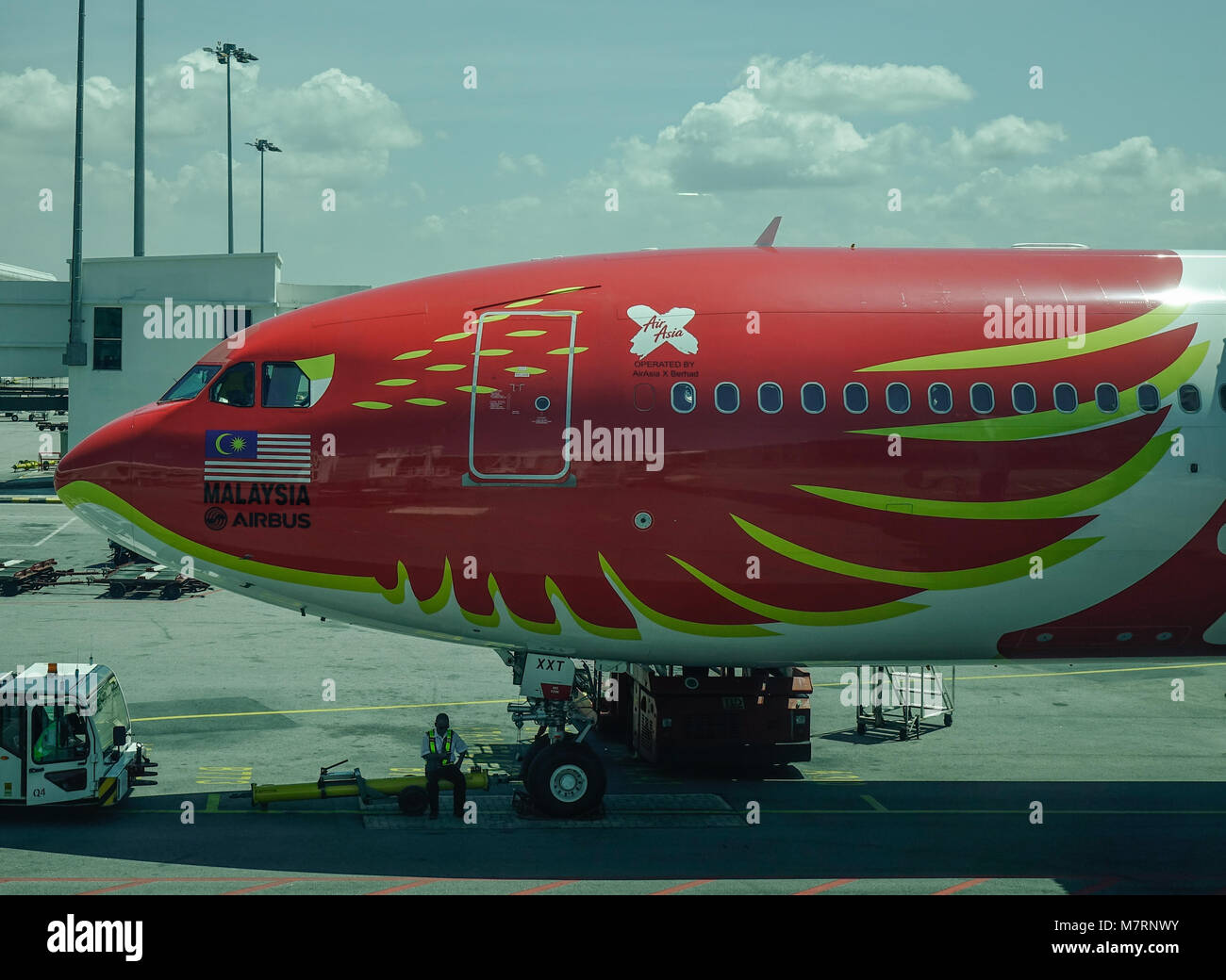 Kuala Lumpur Malaysia Oct 17 2017 An Airasia X Airbus
