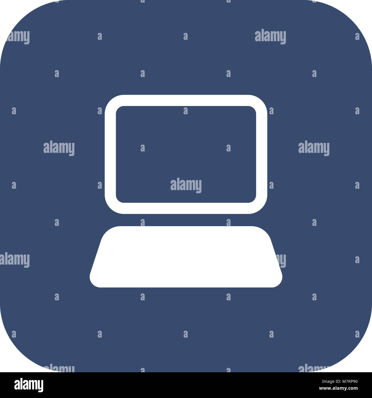 Laptop. Flat icon Stock Vector