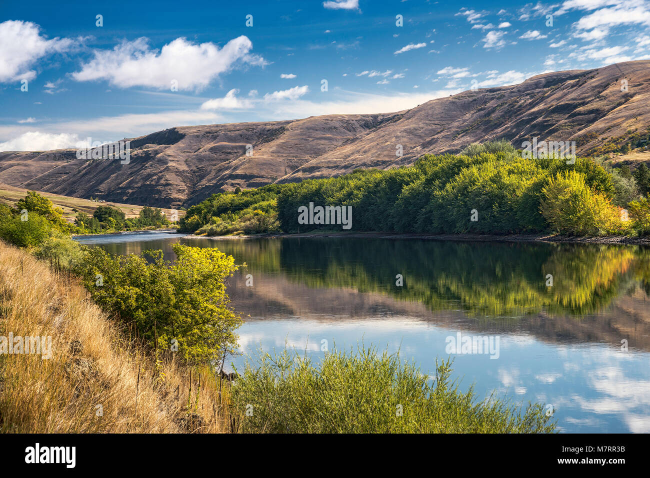 Clearwater River Canyon, Northwest Passage Scenic Byway, Nez Perce Trail, Nez Perce Indian Reservation, near Spalding, Idaho, USA Stock Photo