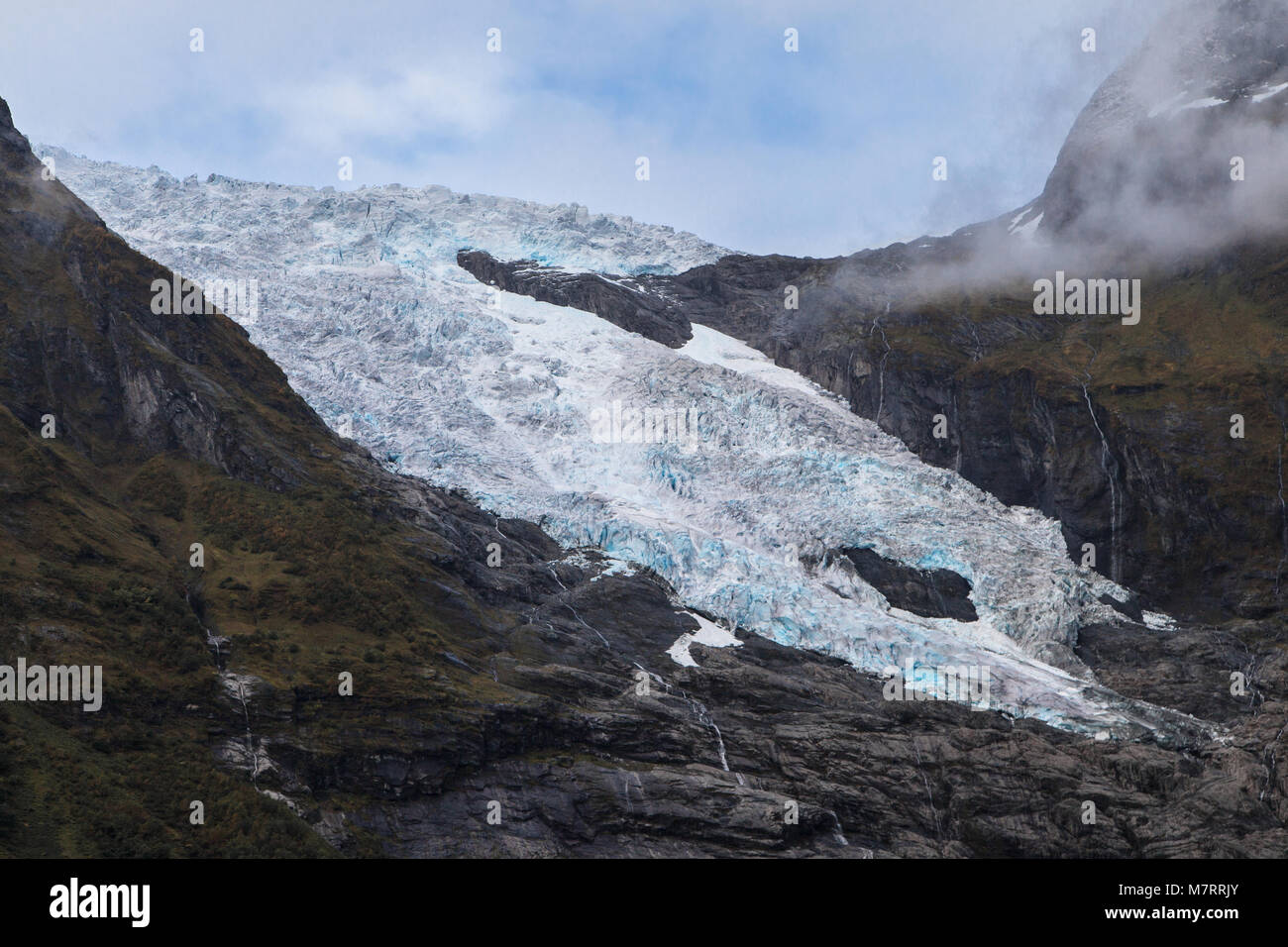 Boyabreen Glacier in the Jostedalsbreen National Park, Norway. Stock Photo