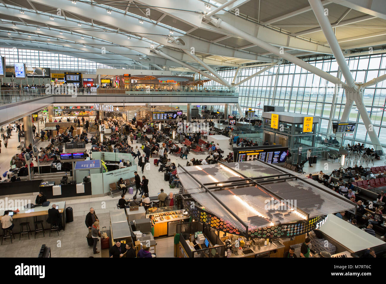 Heathrow Terminal 5 in London, UK Stock Photo