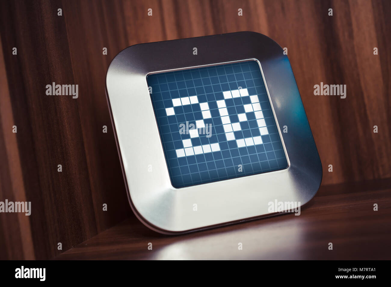 The Number 20 On A Digital Calendar, Thermostat Or Timer Stock Photo ...