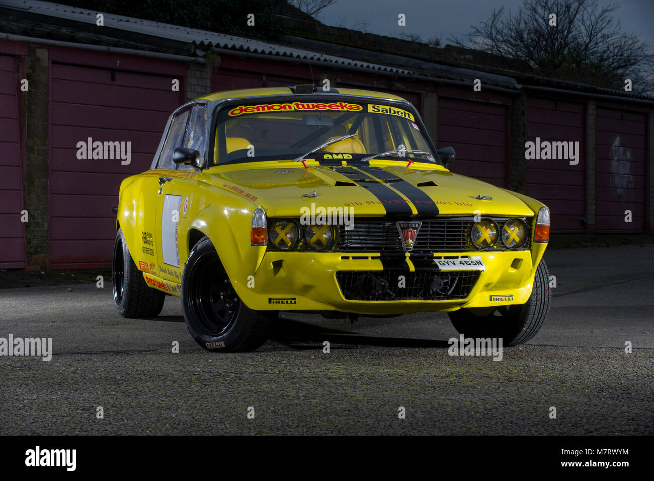 Rover P6 V8 factory racing car replica Stock Photo