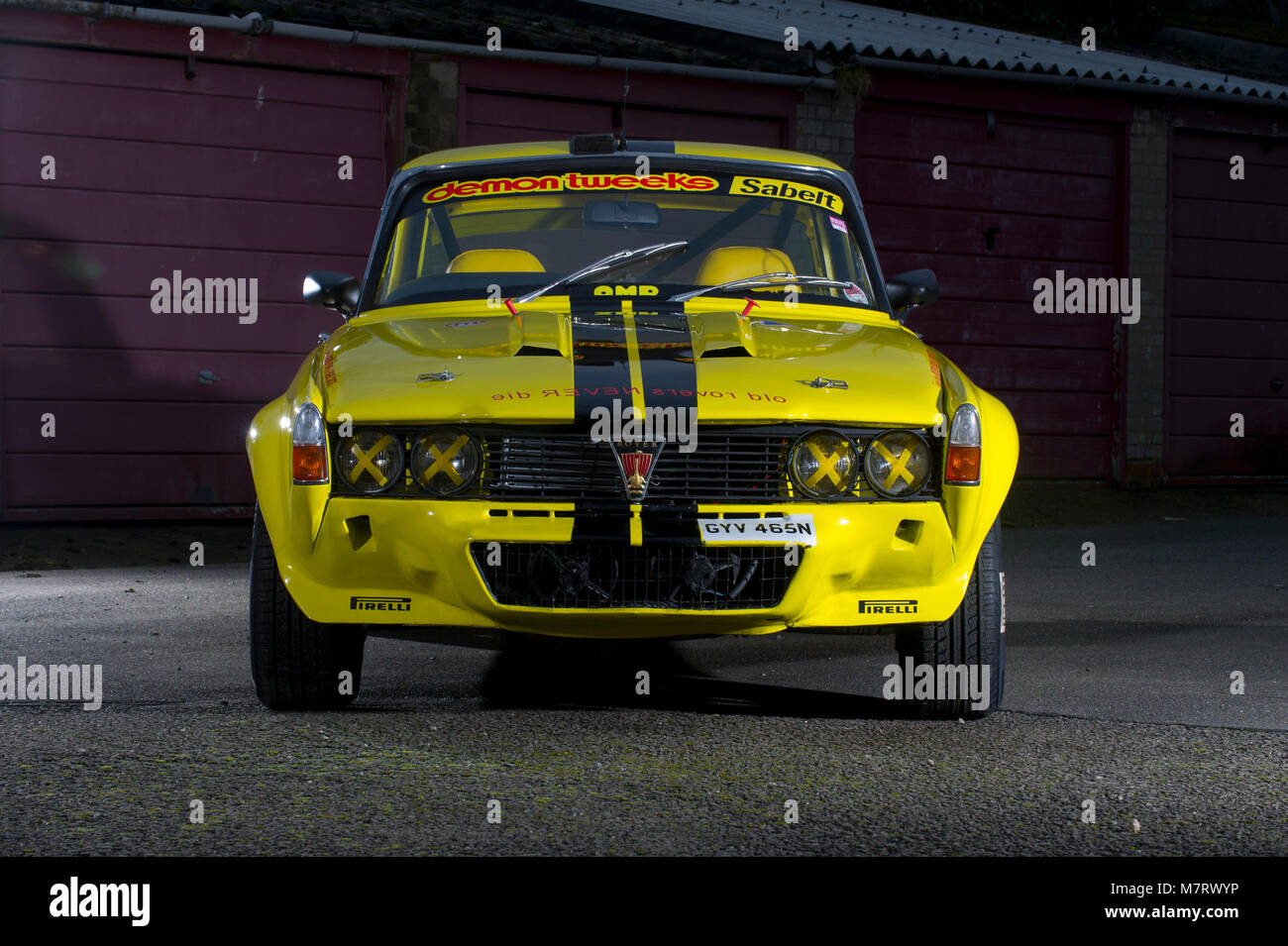 Rover P6 V8 factory racing car replica Stock Photo