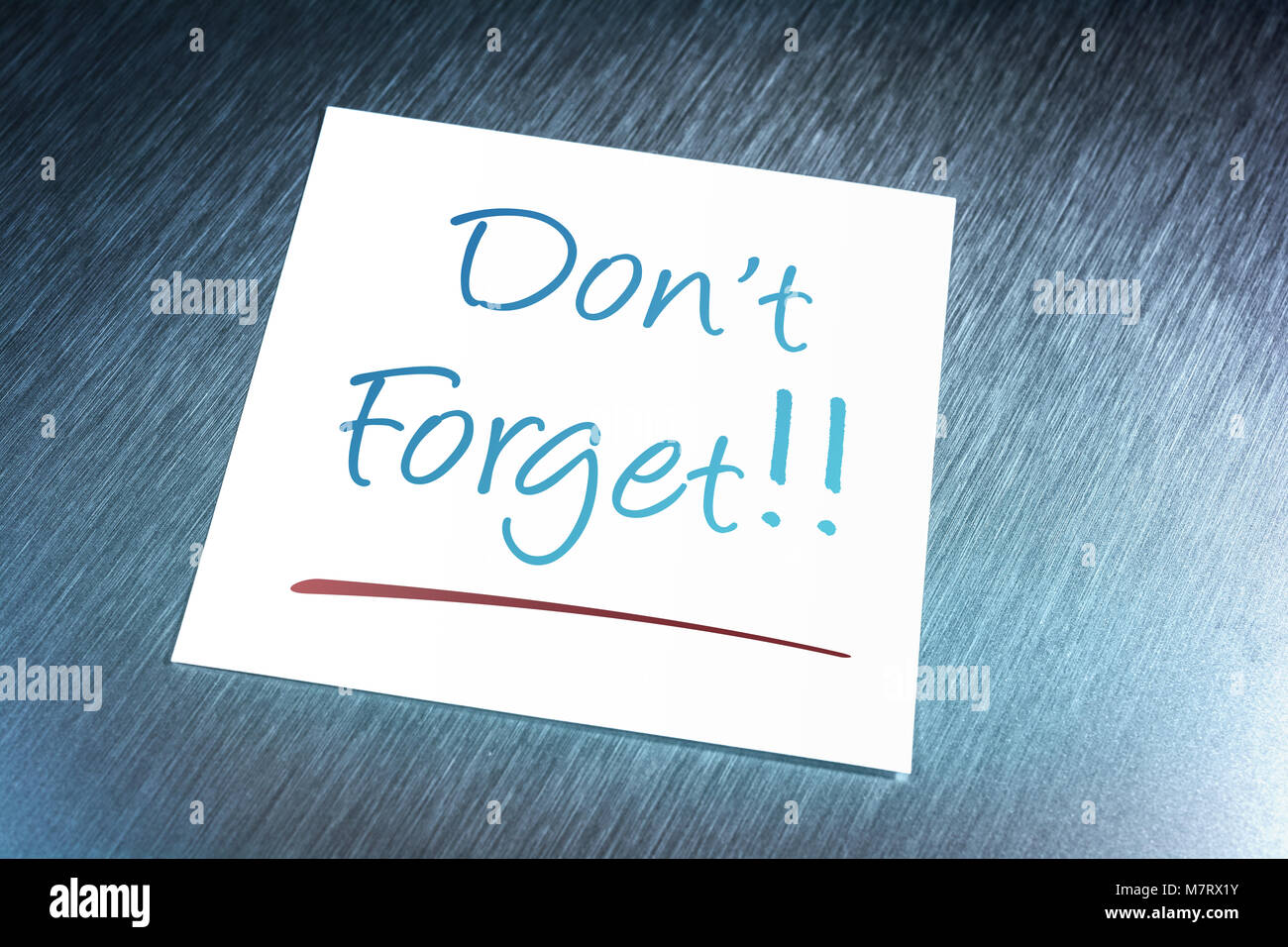 Dont Forget Reminder Message On Post It Note High Resolution Stock ...