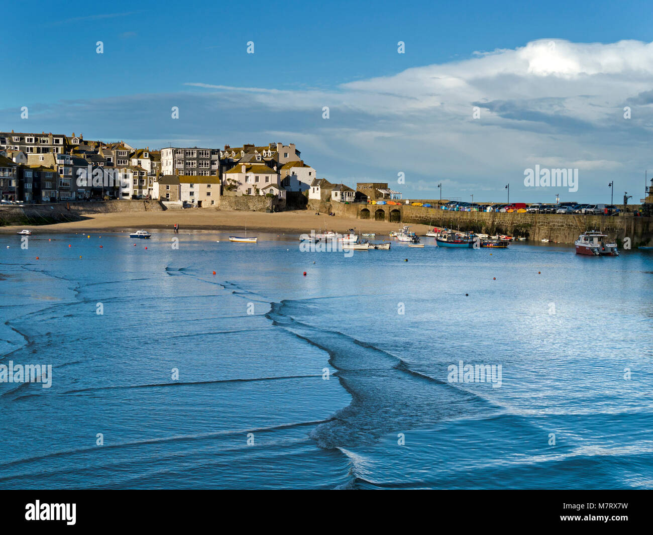 The Cornish seaside town and harbour of St. Ives in Cornwall, England, UK Stock Photo