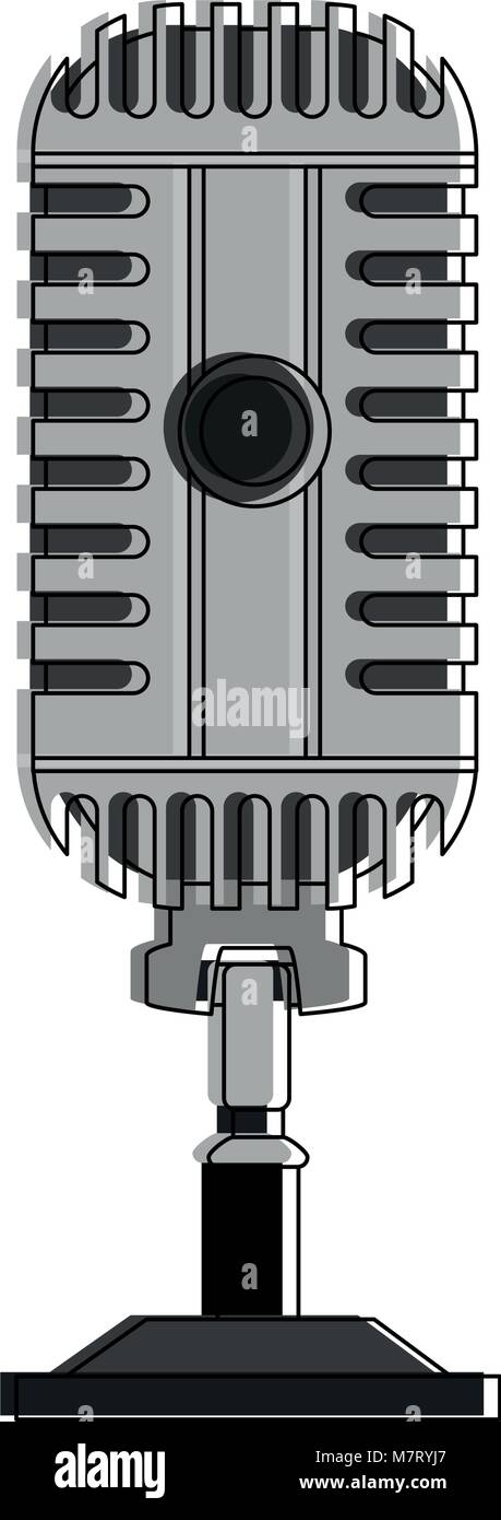 Vintage microphone isolated Stock Vector Image & Art - Alamy