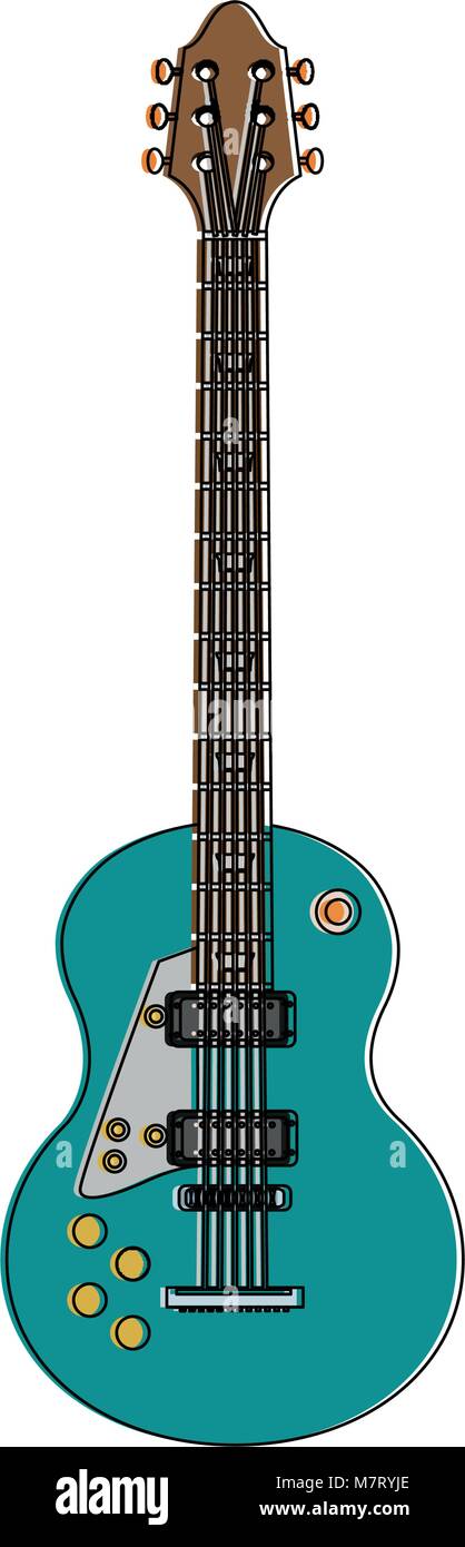 Electric guitar instrument Stock Vector Image & Art - Alamy