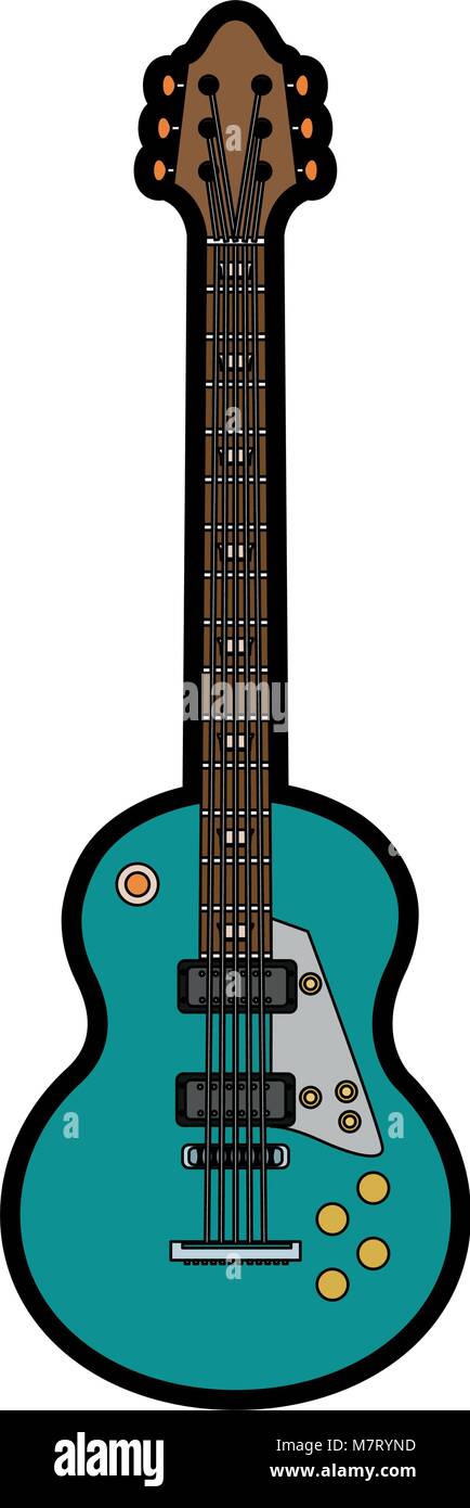 Electric guitar instrument Stock Vector Image & Art - Alamy