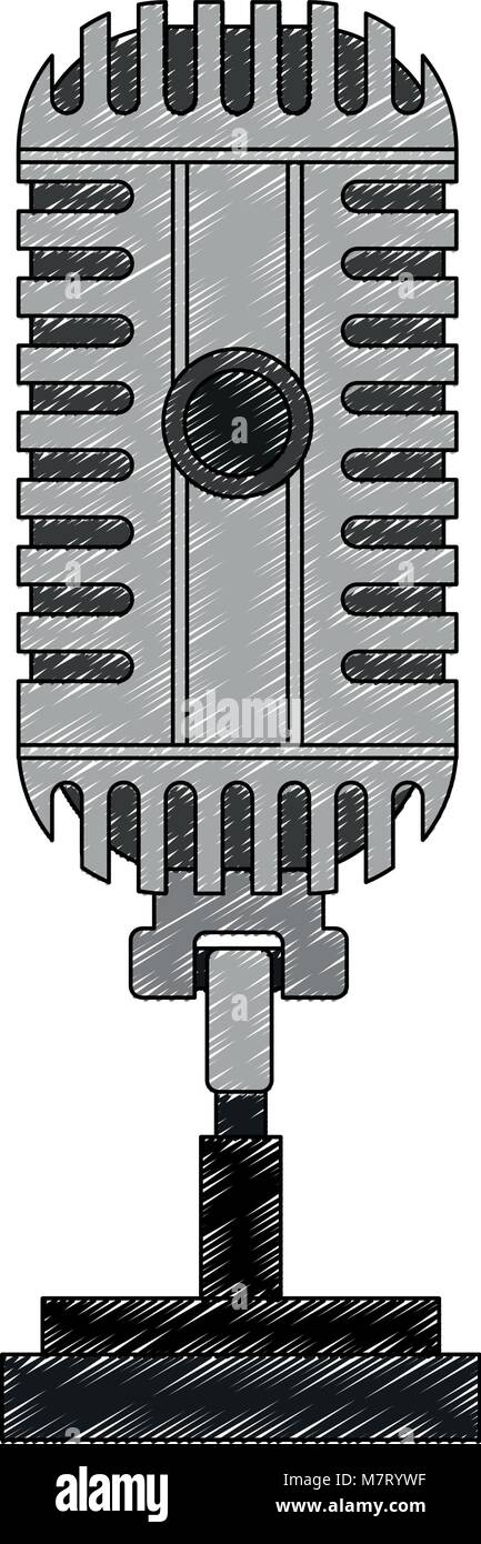 Vintage microphone isolated Stock Vector Image & Art - Alamy