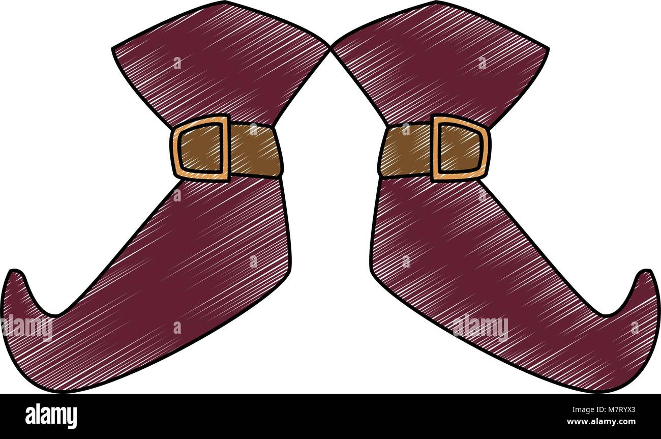 Witch boots cartoon Stock Vector Image & Art Alamy