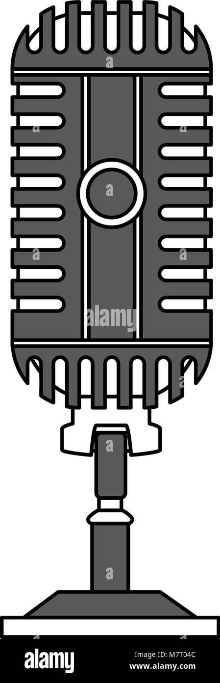 Vintage microphone isolated Stock Vector Image & Art - Alamy