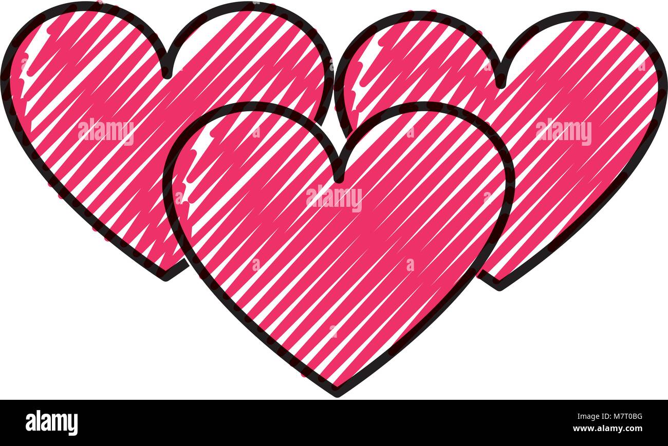 grated hearts love symbol of passion design icon Stock Vector Image ...