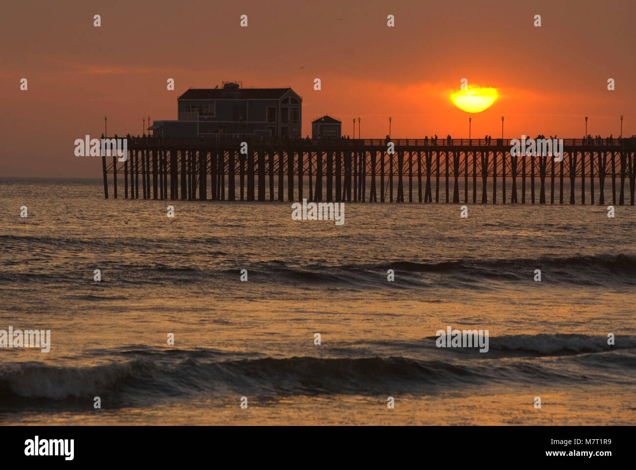 Oceanside Pier sunset, Oceanside, California Stock Photo - Alamy