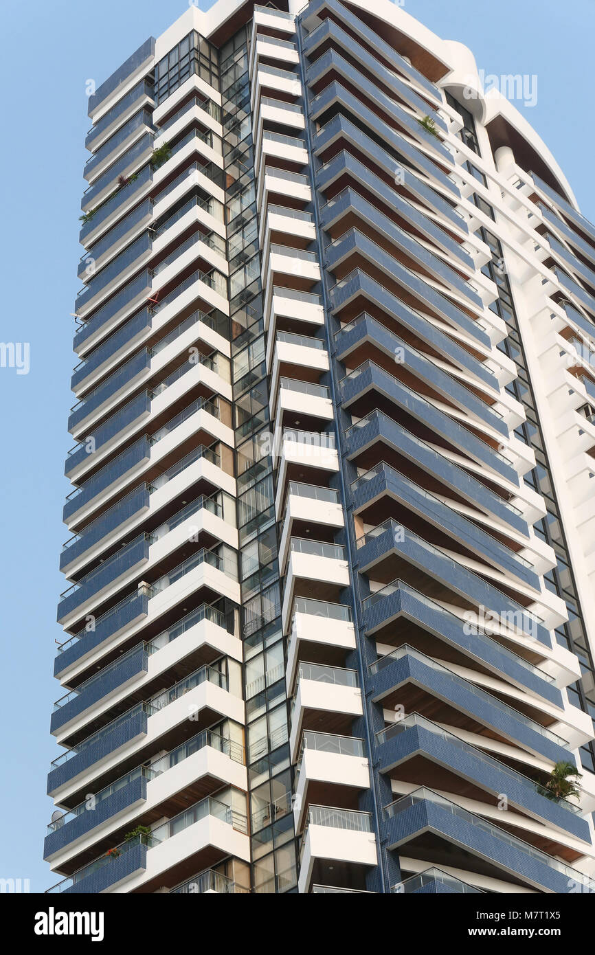 Condominium against a blue sky Stock Photo - Alamy