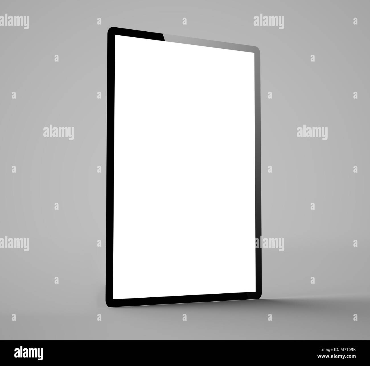 tablet white screen 3d rendering Stock Photo Alamy