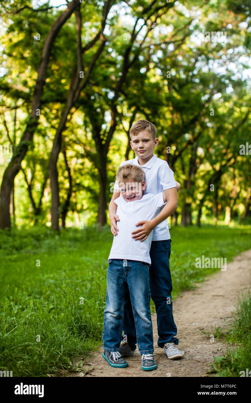 Two Brothers Outdoors Stock Photo Alamy