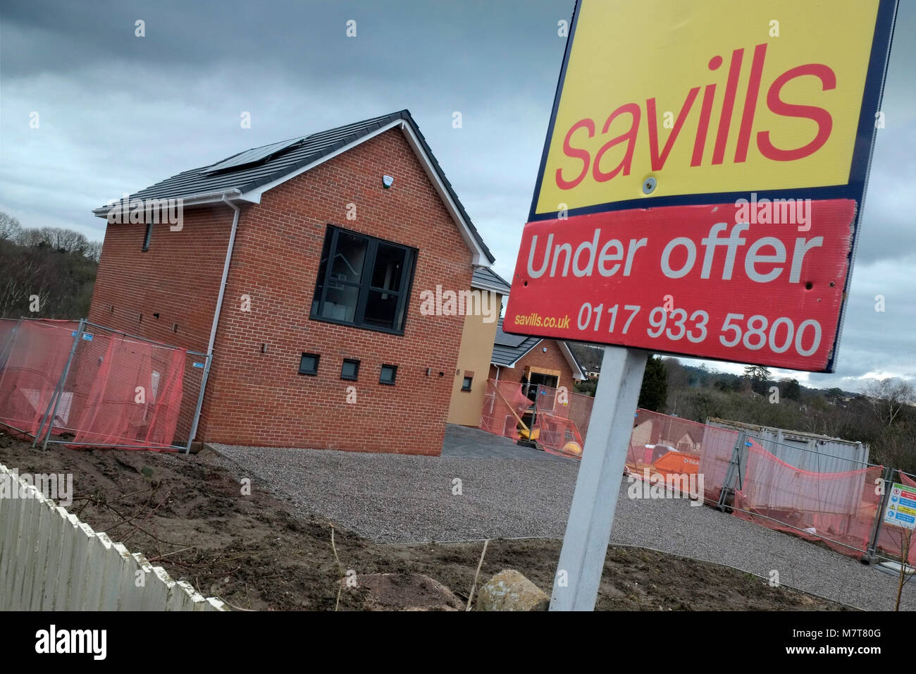 New build luxury detached houses in Sneyd Park, Bristol, UK Stock Photo