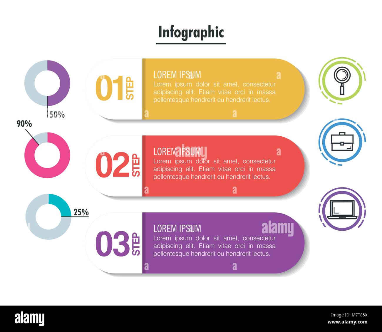 business infographic template icons Stock Vector Image & Art - Alamy