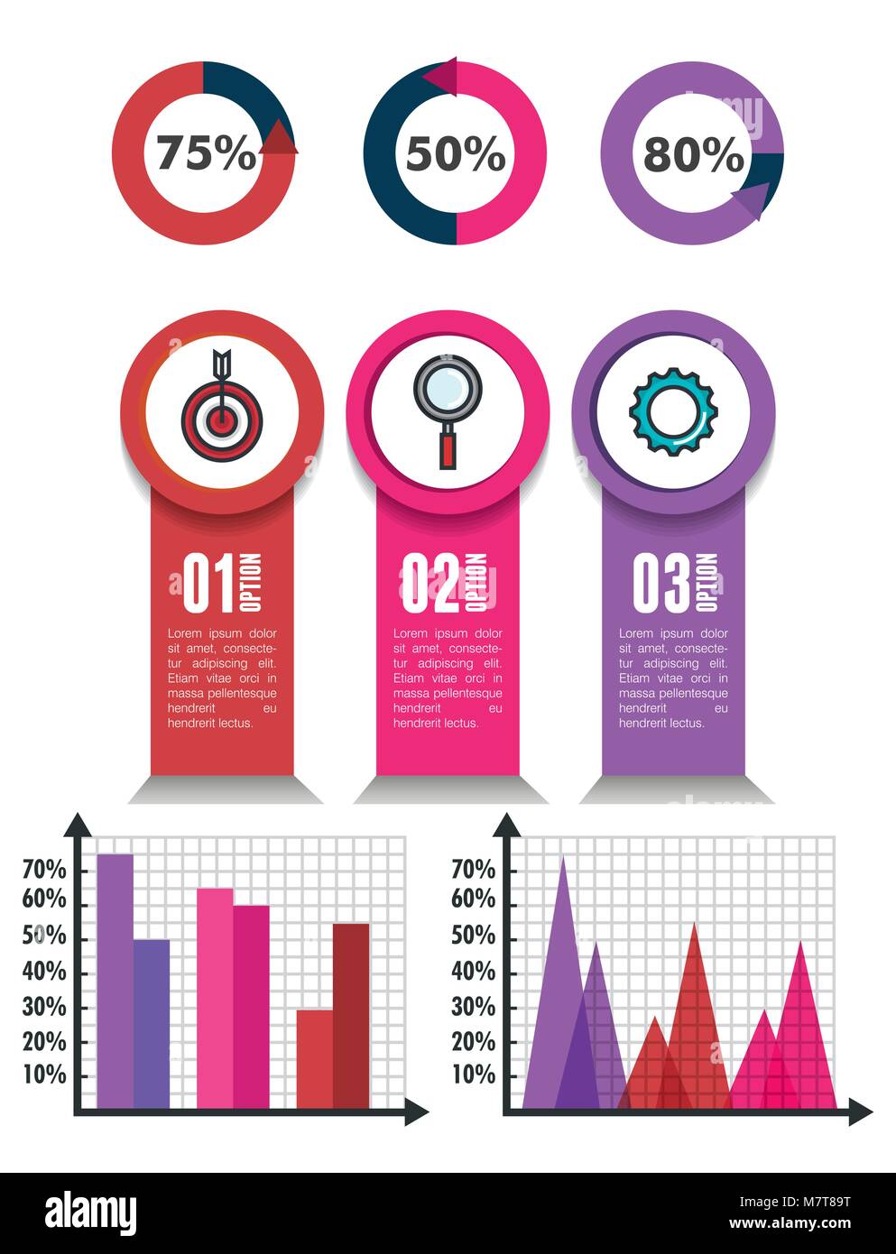 business infographic template icons Stock Vector Image & Art - Alamy