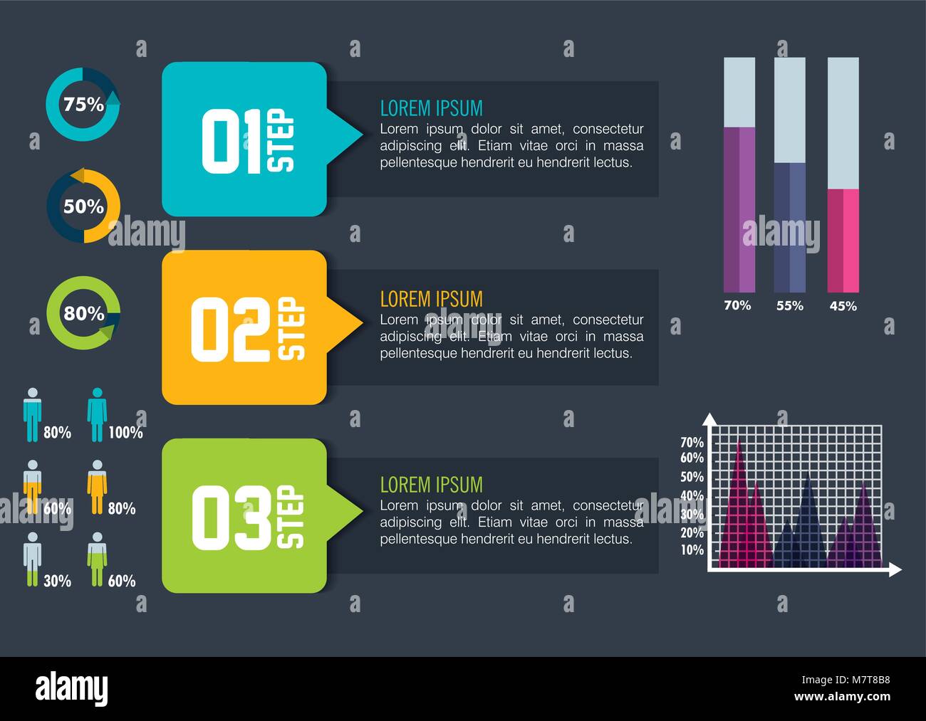 business infographic template icons Stock Vector Image & Art - Alamy