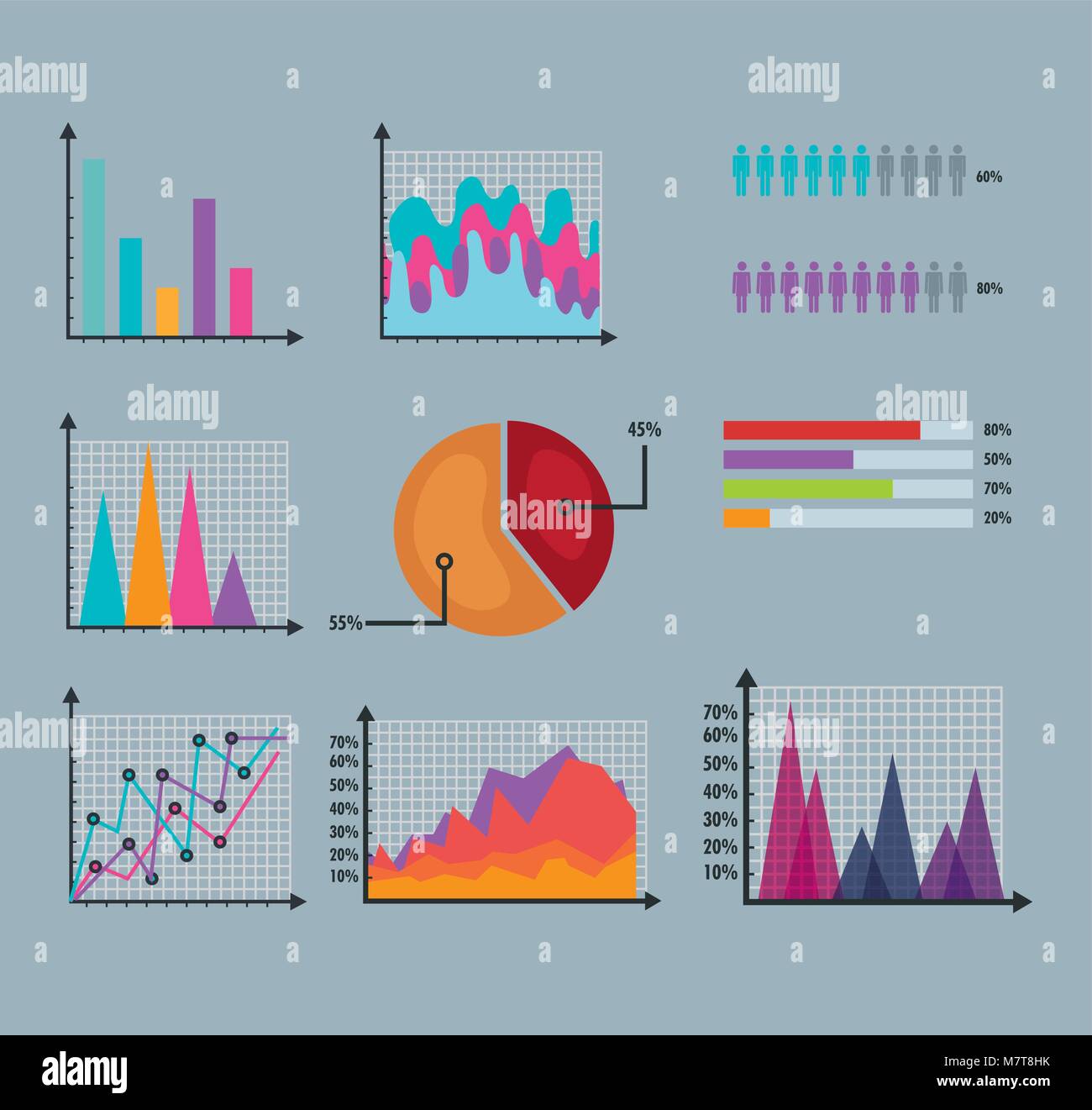 business infographic template icons Stock Vector Image & Art - Alamy