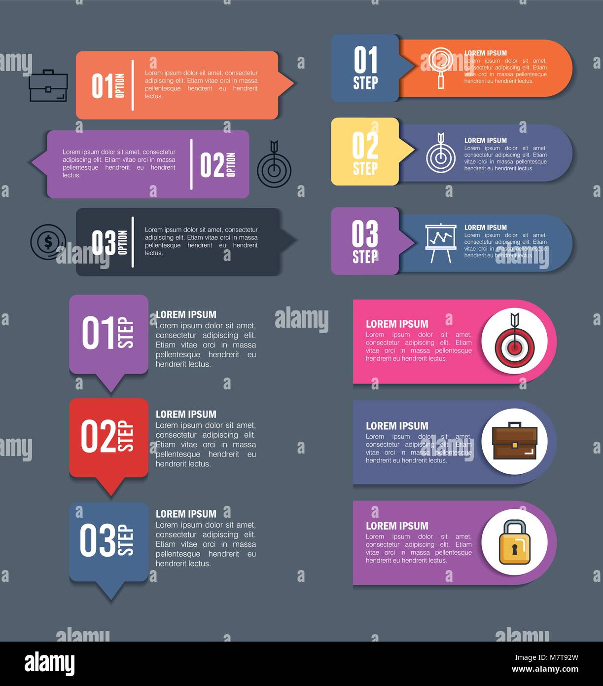 business infographic template icons Stock Vector Image & Art - Alamy