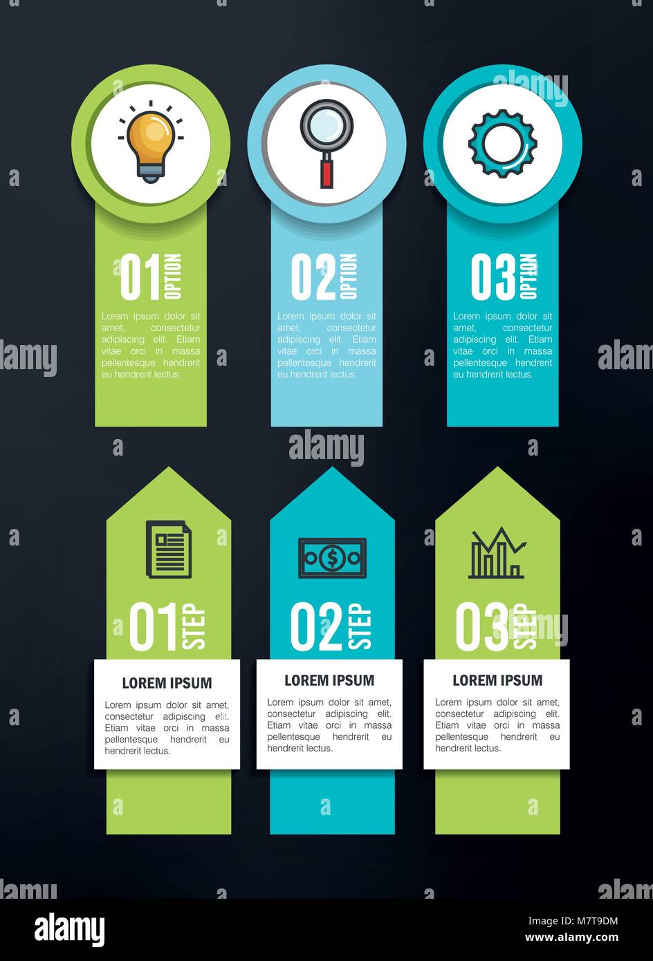 business infographic template icons Stock Vector Image & Art - Alamy