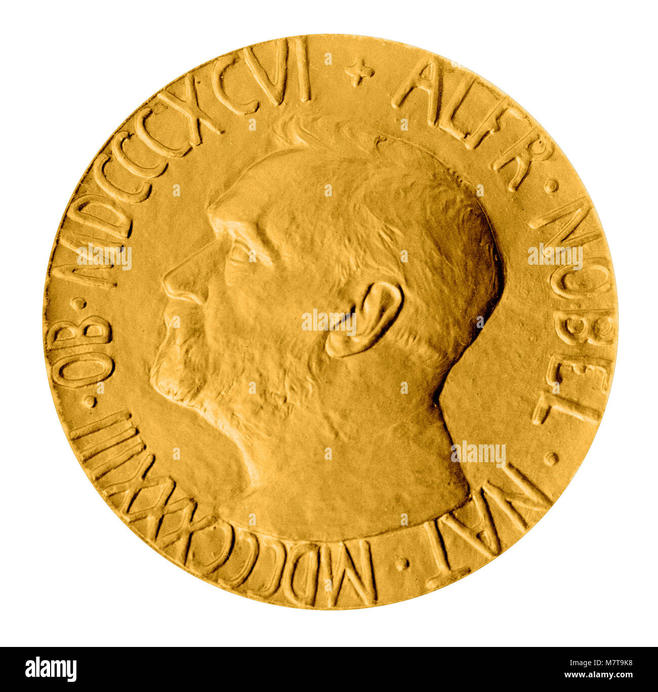 Replica Nobel Peace Prize Medal Stock Photo