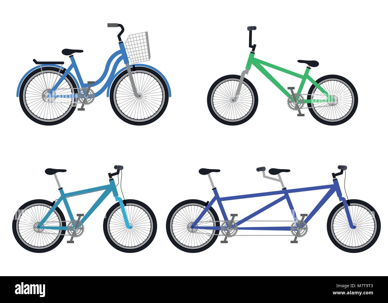 set bicycle styles icons Stock Vector Image & Art - Alamy